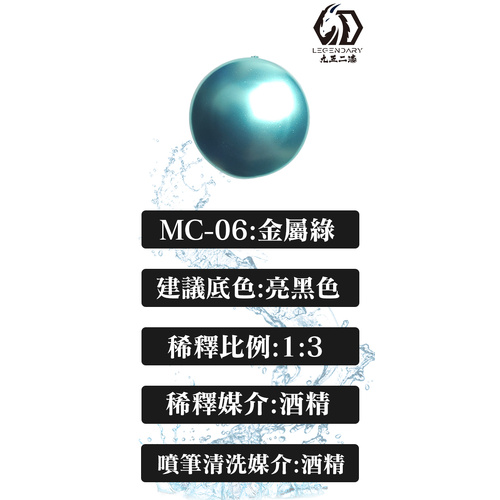 LEGENDARY - MC-06B Metallic Green Metallic Color 20ml