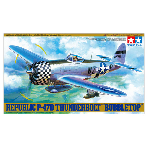 Tamiya 1/48 Republic P-47D Thunderbolt Bubbletop